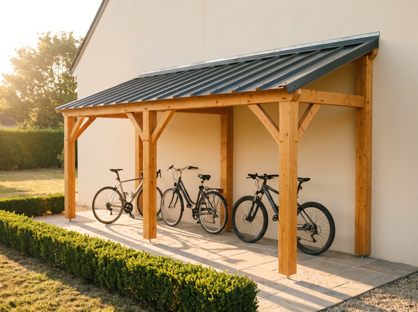 Plan abri vélo et appentis